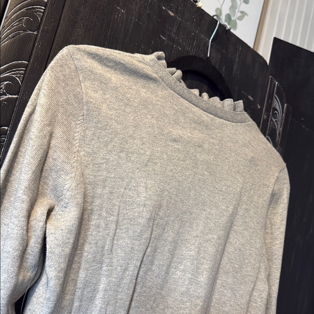 Ralph Lauren Gray Cardigan Sweater Classic Knit - Picture 14 of 15